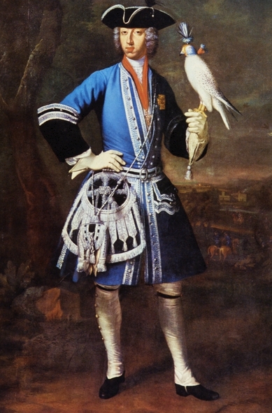 Portrait of Clemens August as Falconer